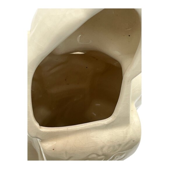 Vintage Benihana of Tokyo Geisha Girl Holding Fan Ceramic Tiki Mug Cream White - Picture 12 of 15